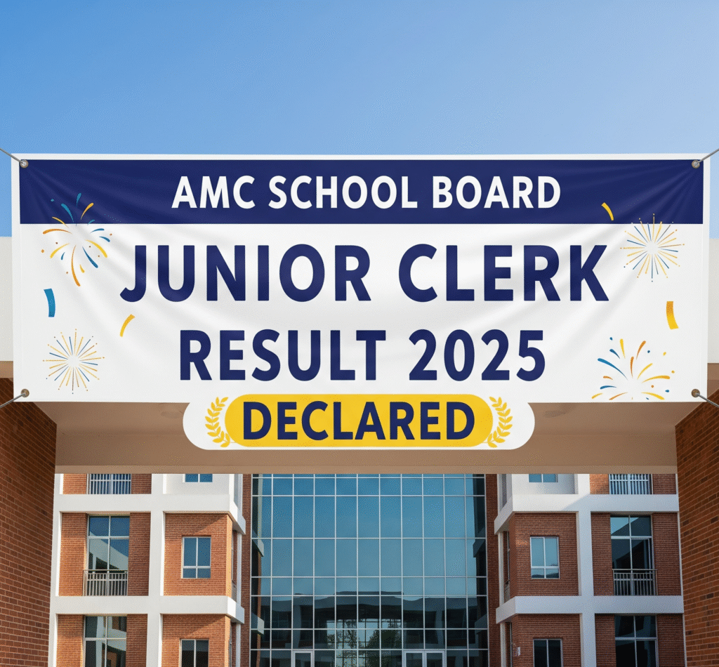 AMC School Board Junior Clerk Result 2025