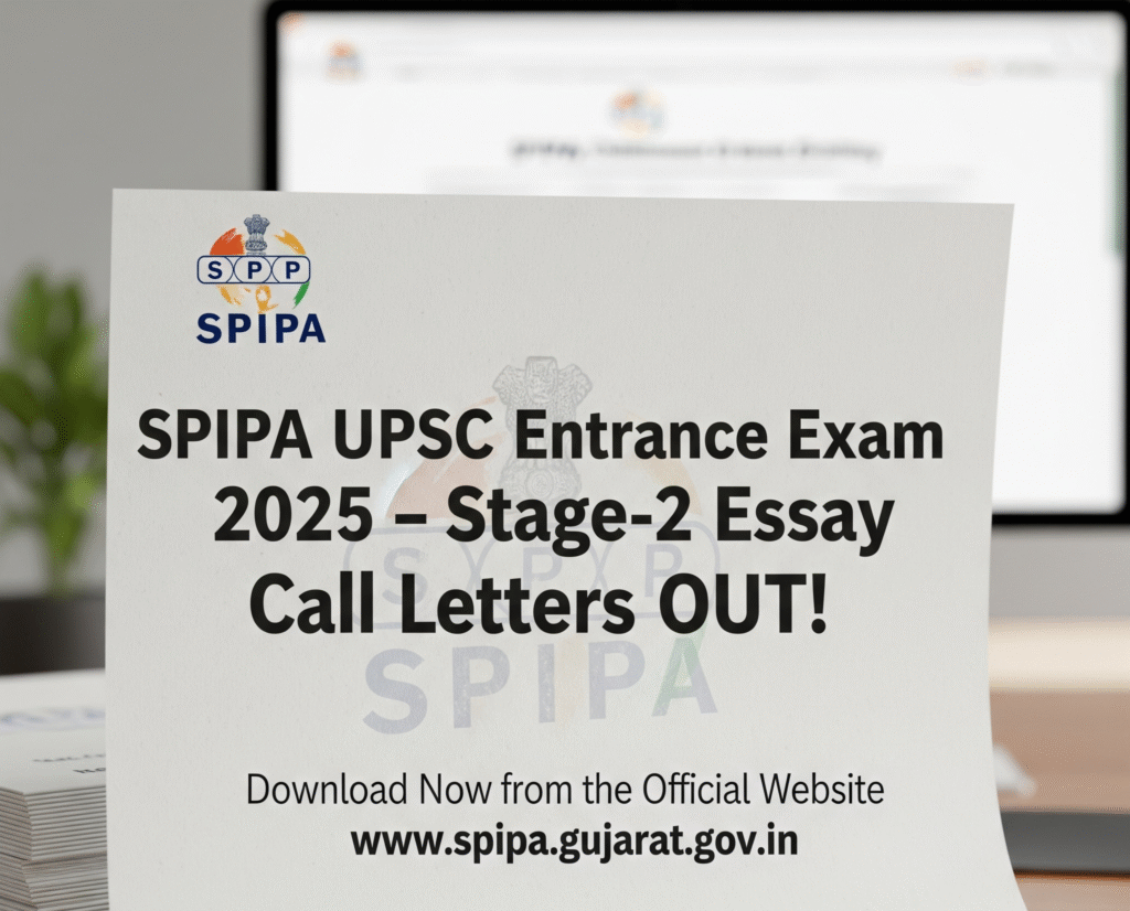 SPIPA UPSC Entrance Exam 2025 Essay Preparation